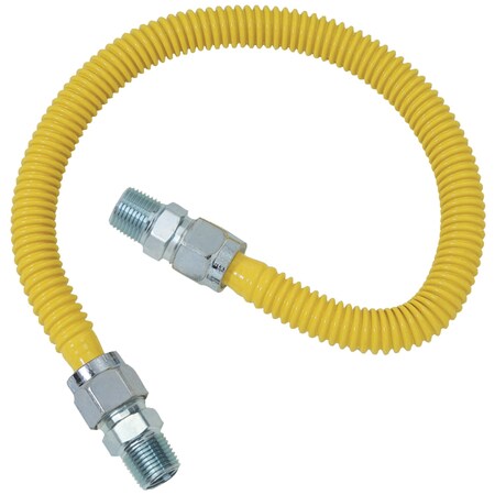 Brasscraft Gas Range and Furnace Flex-Line (5/8" OD (1/2" MIP x 1/2" MIP) x 48") CSSC44-48